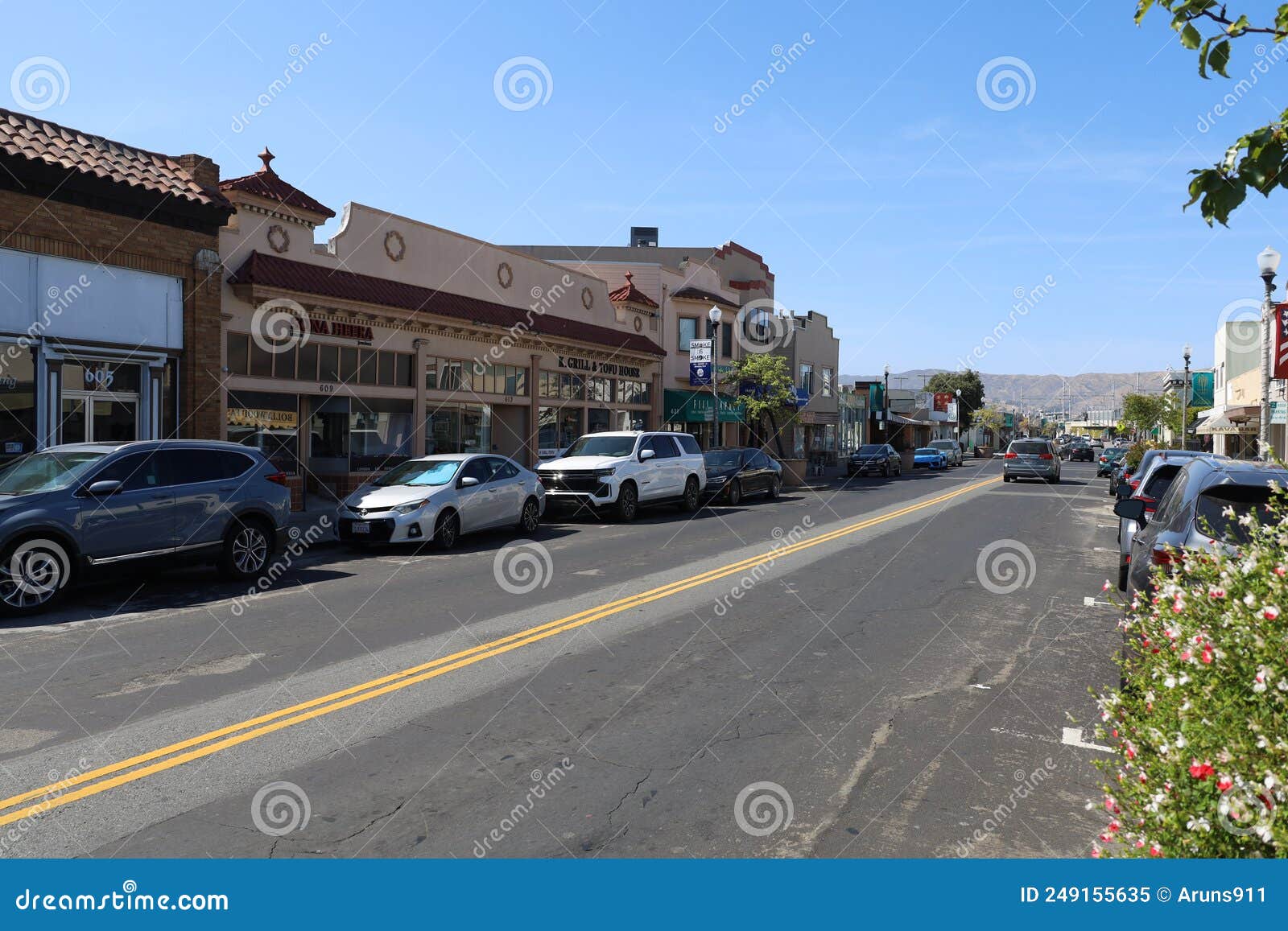 Downtown in City of San Bruno California Editorial Image Image of