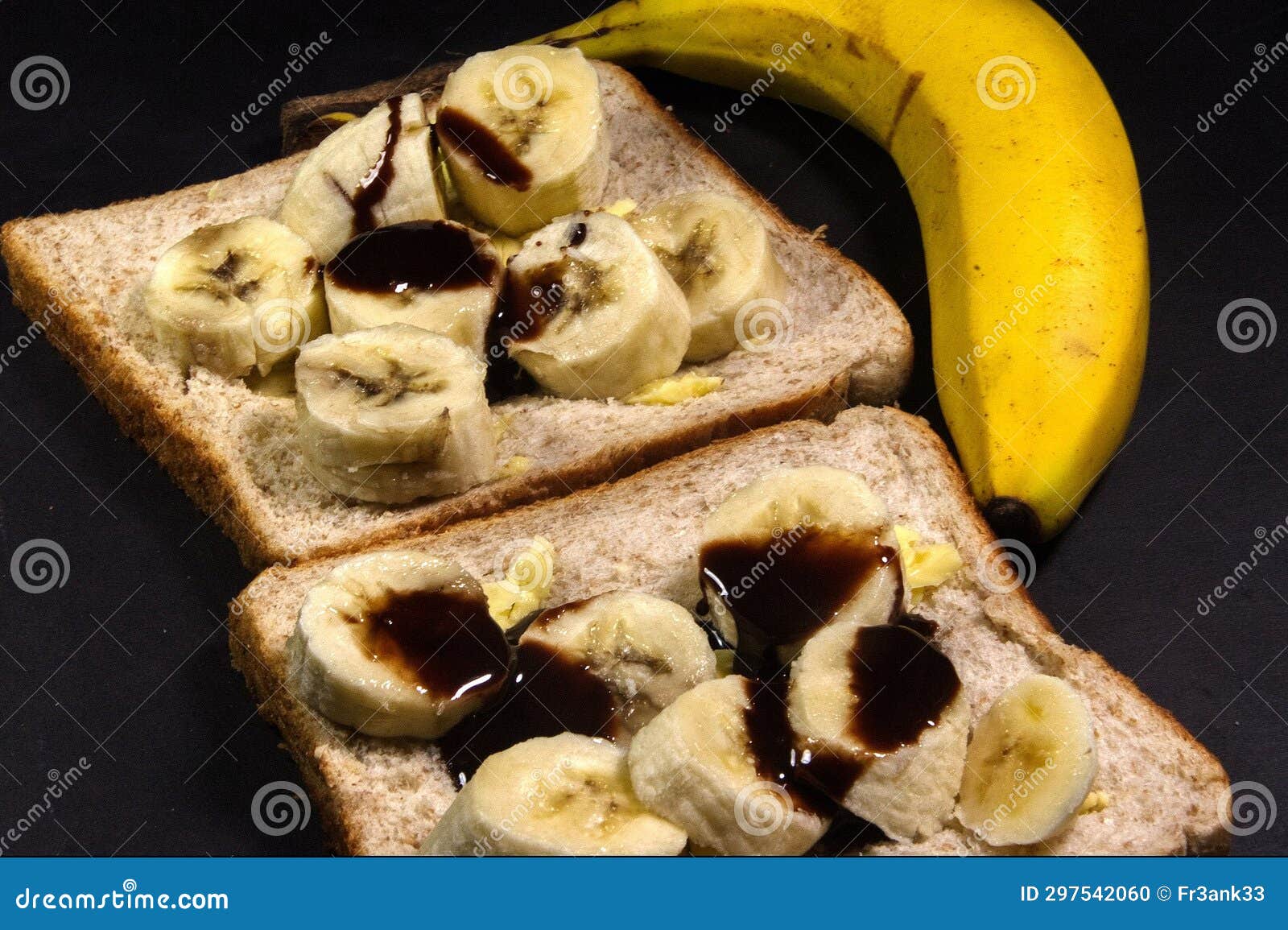 Banana sandwich stock photo. Image of bannana, banana 297542060