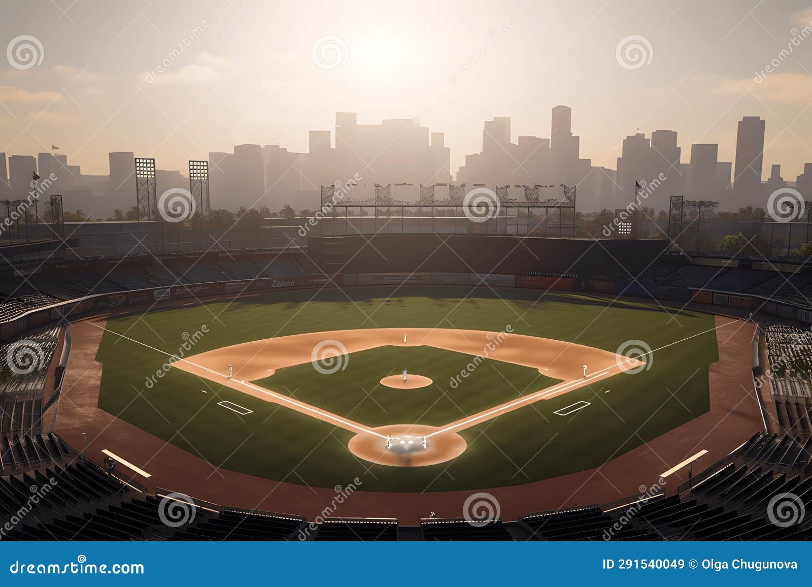 Photo of a Baseball Stadium from Above Stock Image Image of stadium