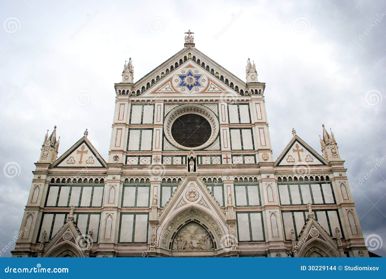 the basilica di santa croce (basilica of the holy cross) in florence, italy