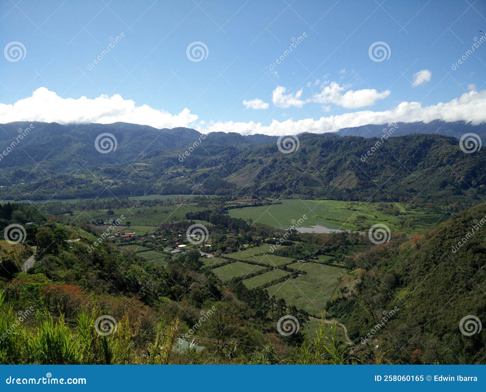 a beautiful landscape of the orosi valley in cartago, costa rica