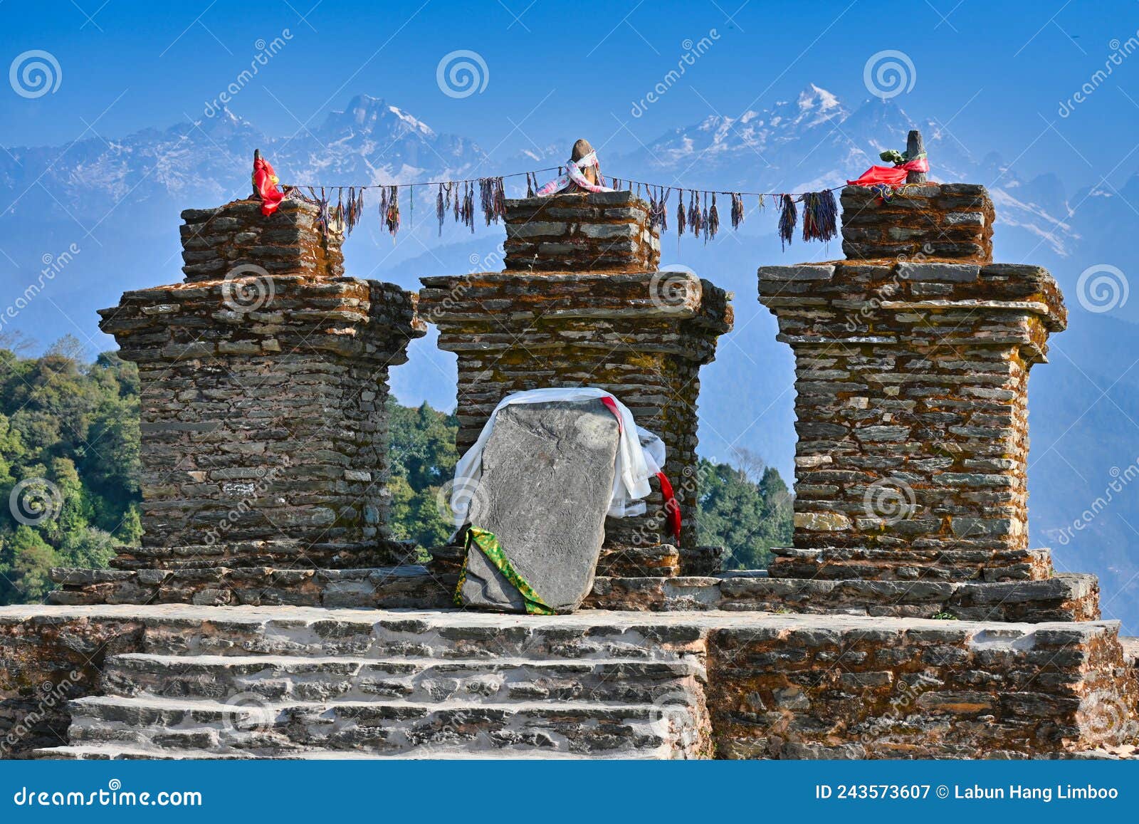Picture of buddhist stupa from Pelling
