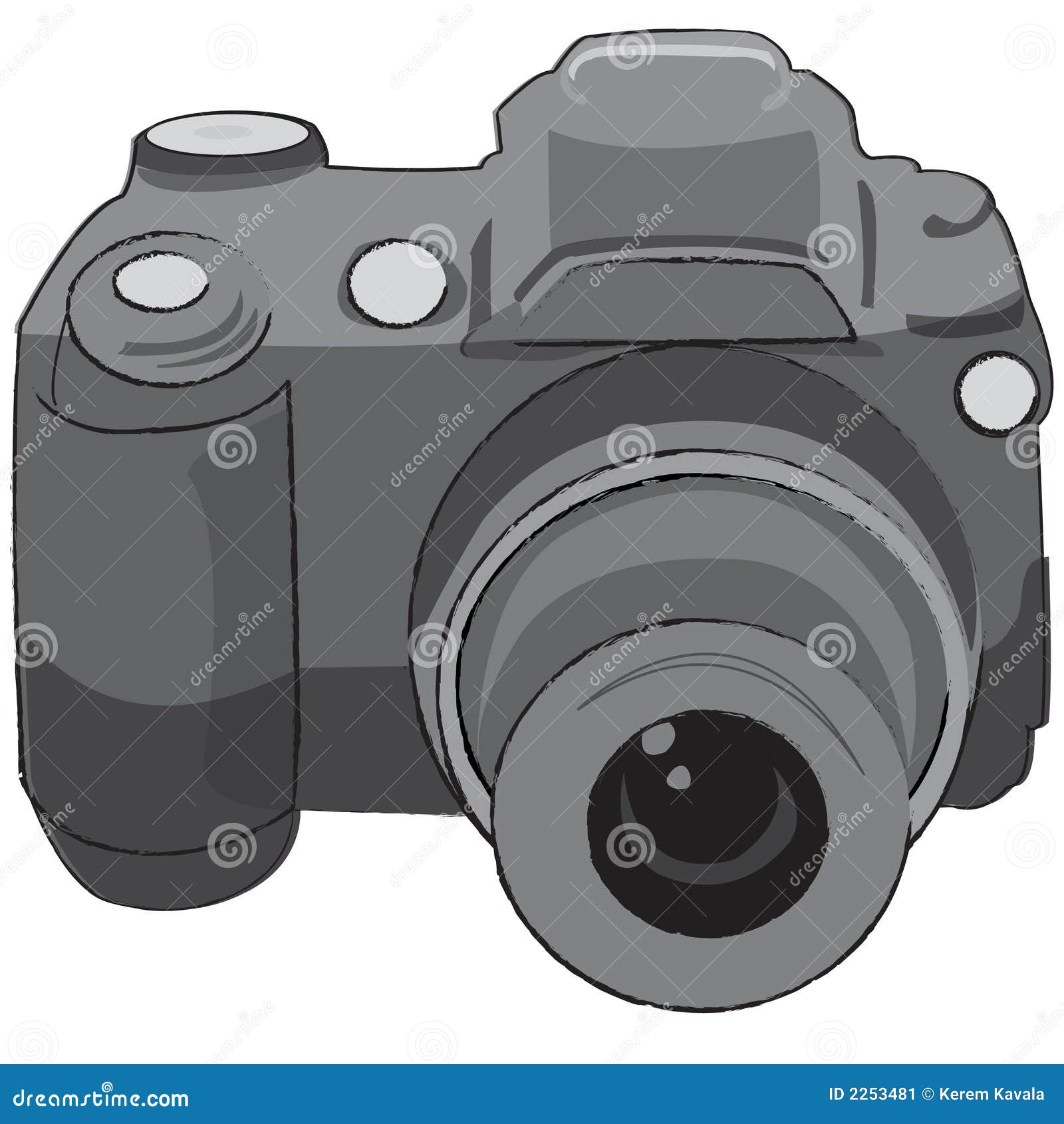 Photo camera stock illustration. Illustration of shot - 2253481