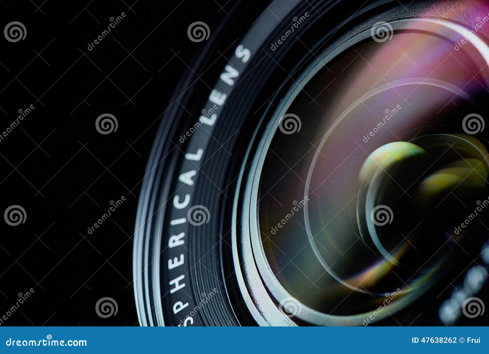 Photo camera lens closeup stock photo. Image of closeup 47638262