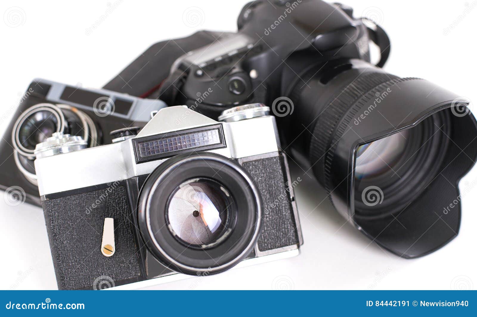 Photo Camera on White Background. Stock Image Image of digital