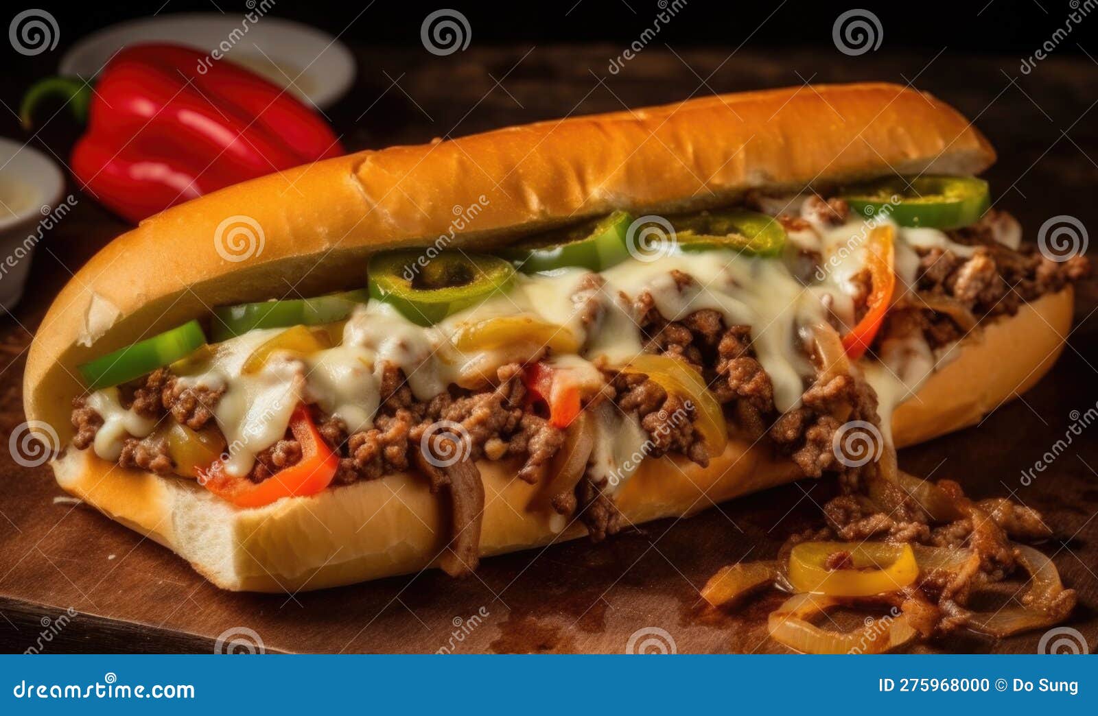 a picture of philly cheesesteak