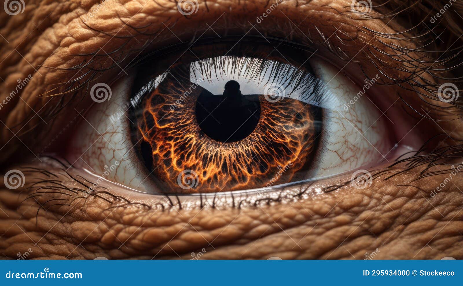 super realistic camel eye - hyper-detailed renderings and dinopunk style
