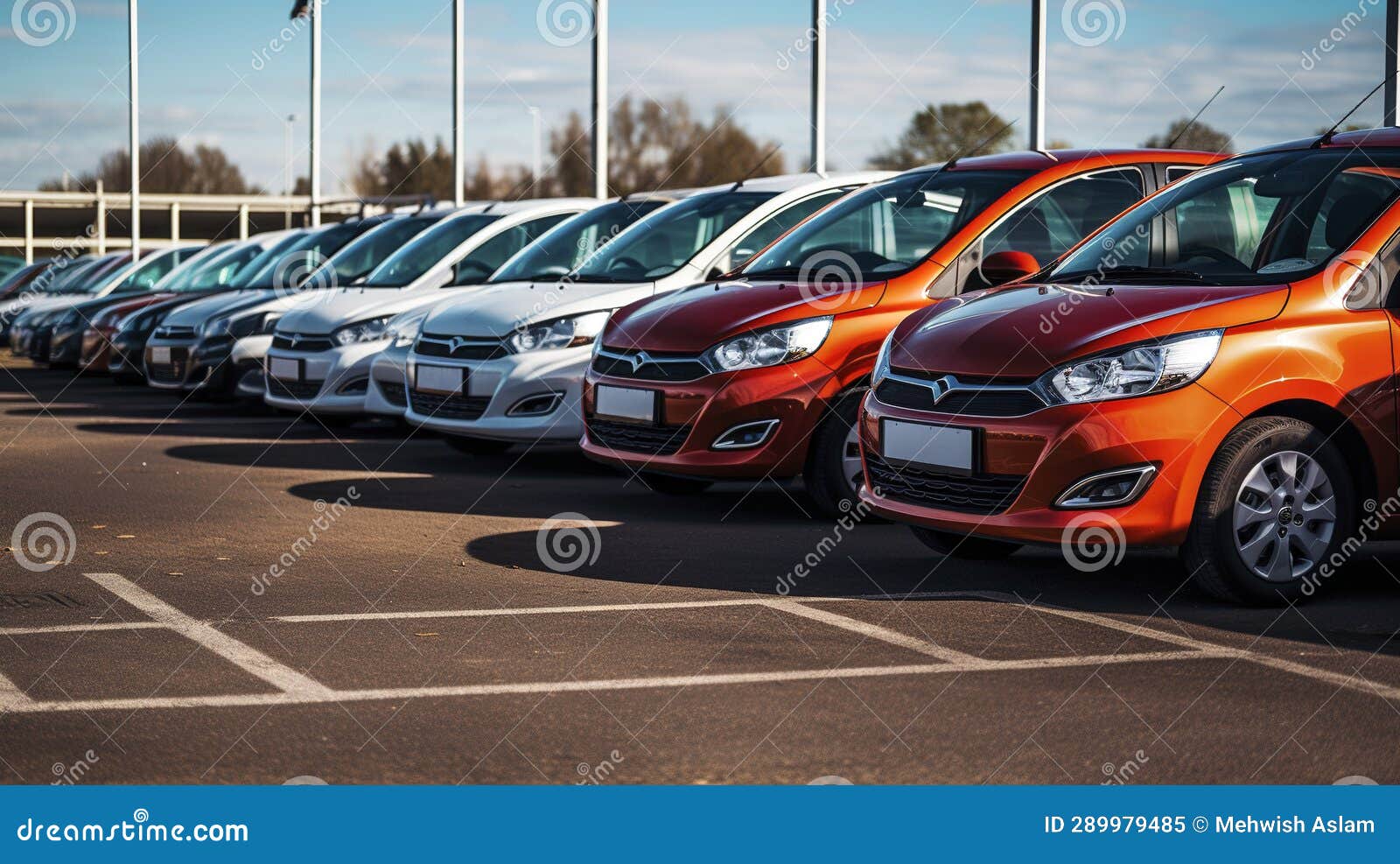 A Photo of a Car Rental Fleet Management Stock Illustration