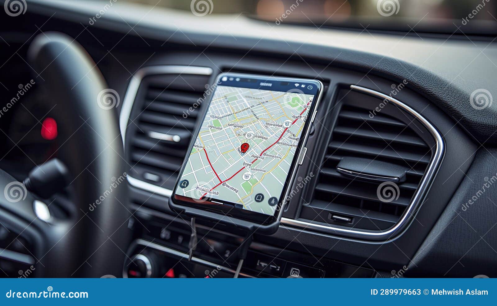 A Photo of a Car Rental Road Trip Planner Stock Illustration