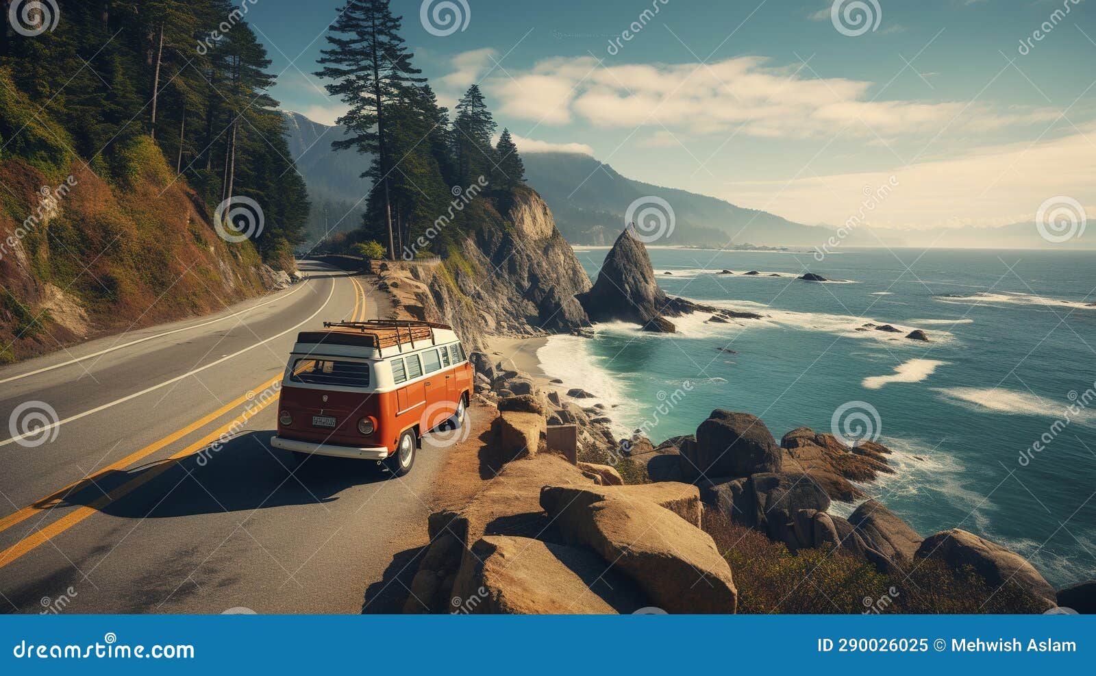 A Photo of a Car Rental Road Trip Planner Stock Illustration Illustration of trip, beach