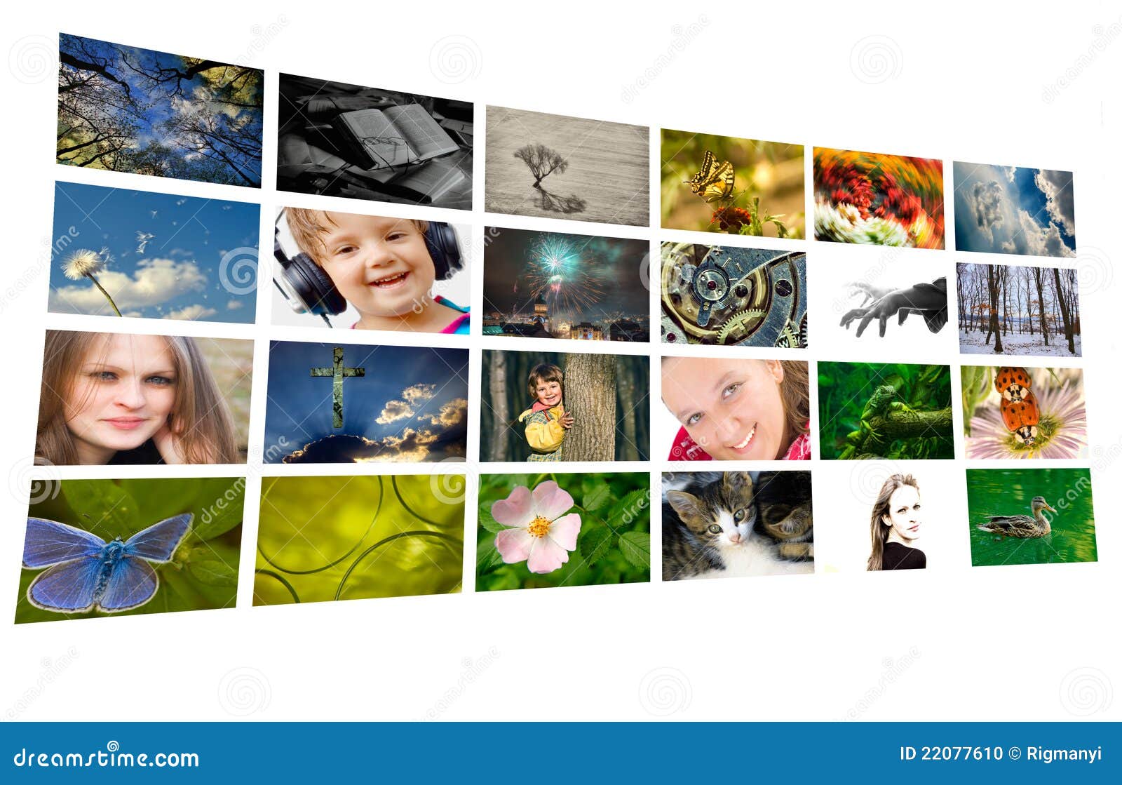 Photocollage isolated stock photo. Image of concepts 22077610