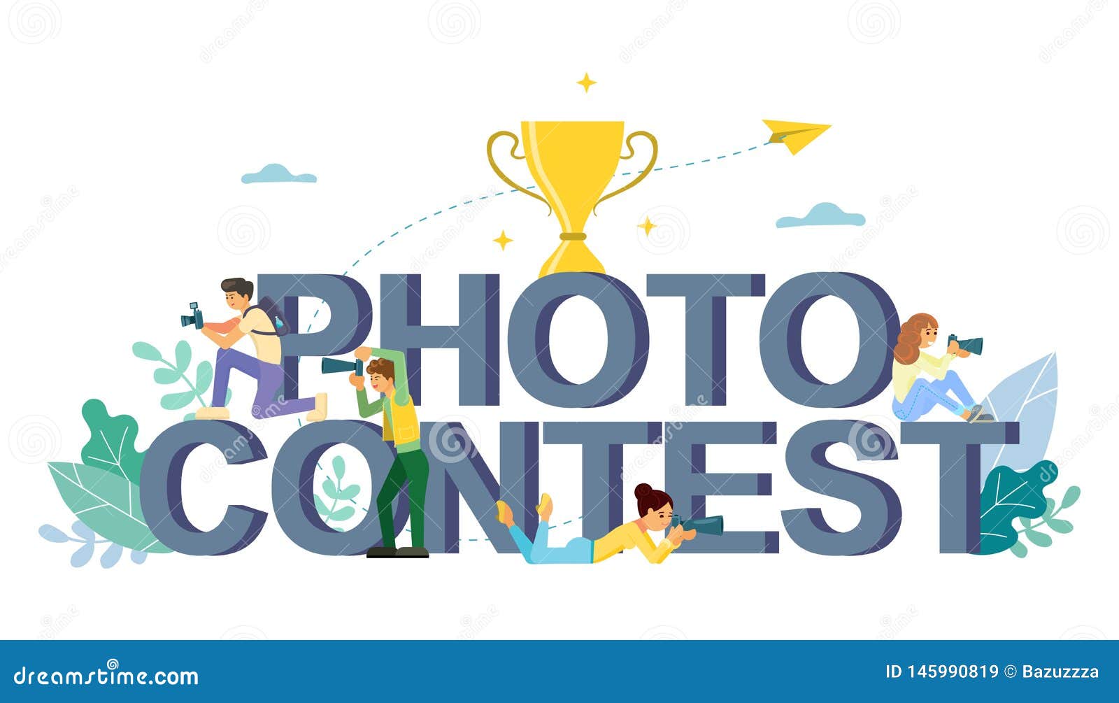 photo contest  flat style  