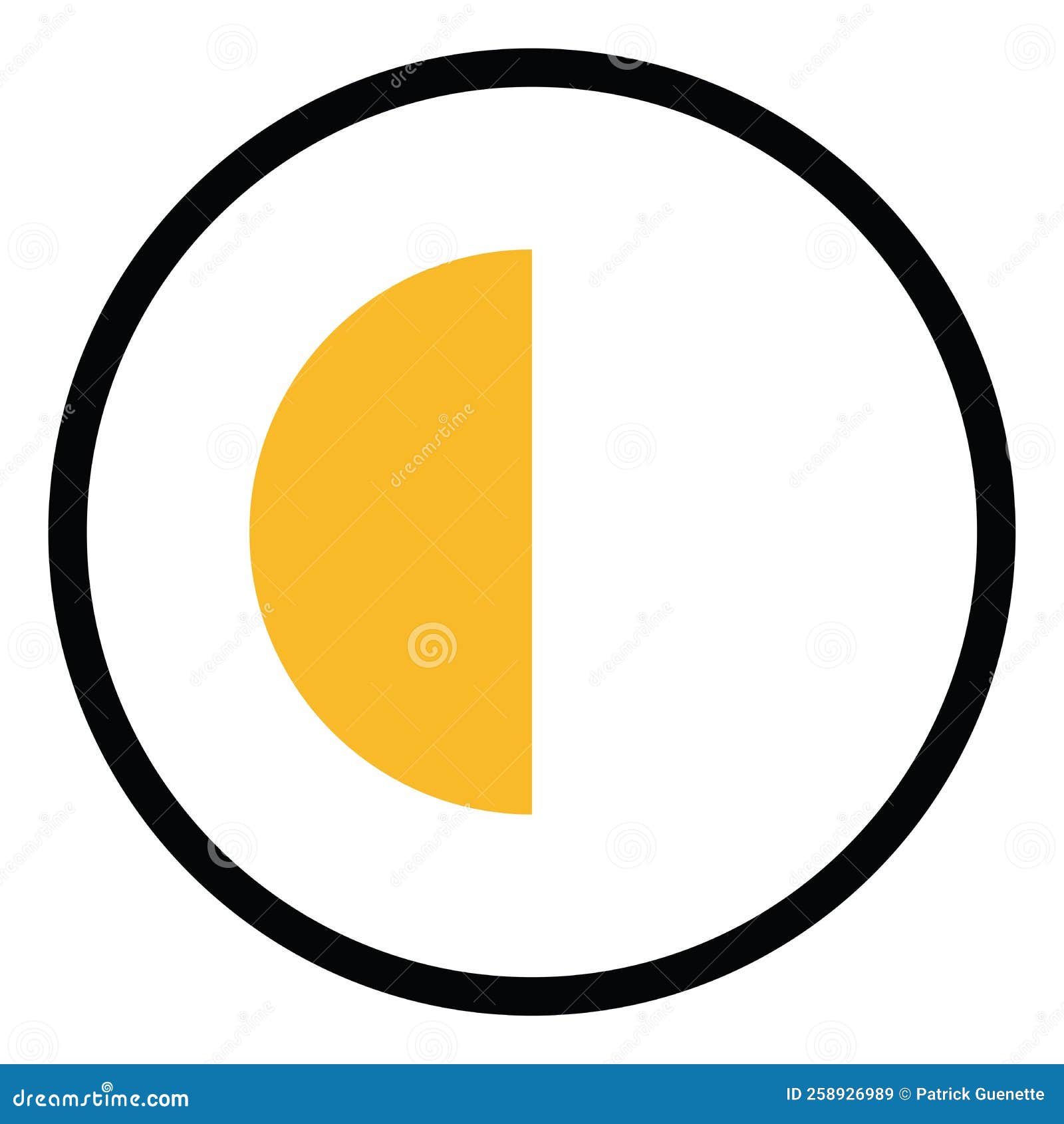 Photo Editor Contrast, Icon Stock Vector Illustration of design