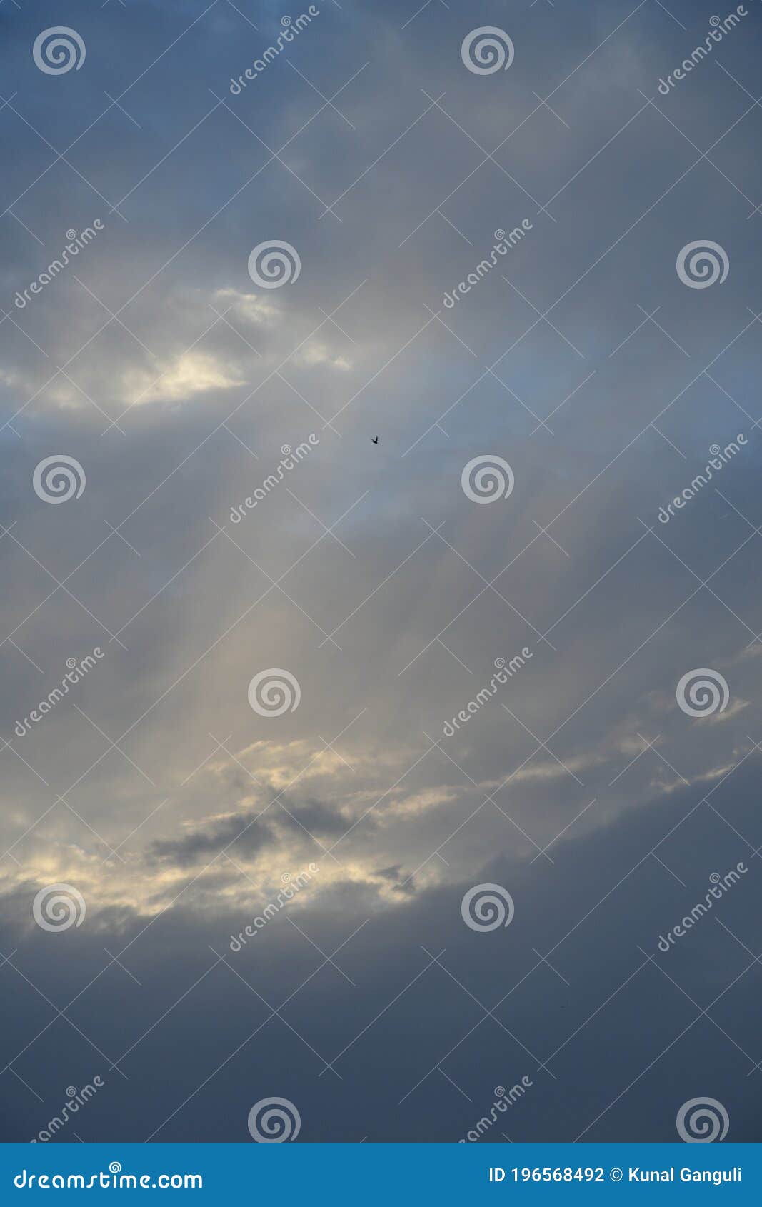 a beautiful evening sky and hint of monsoon clouds moving in.