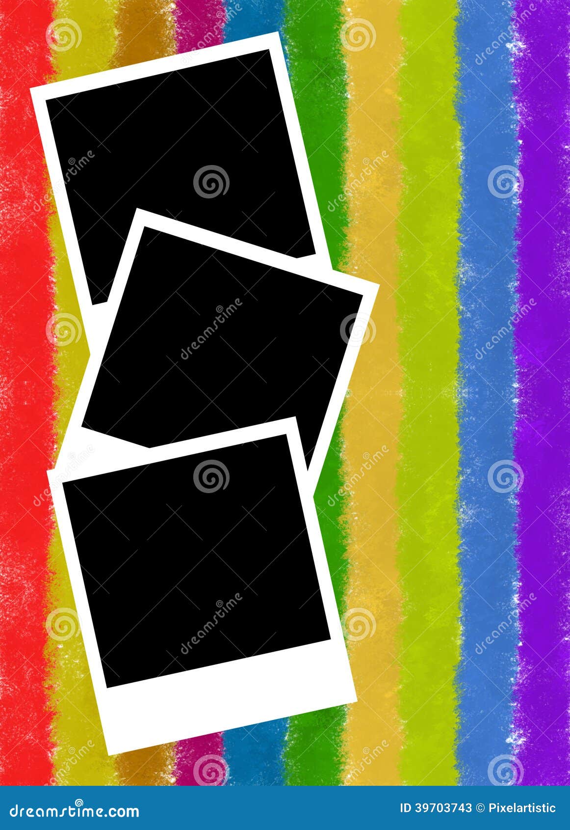 Polaroid Photo Stand Rainbow