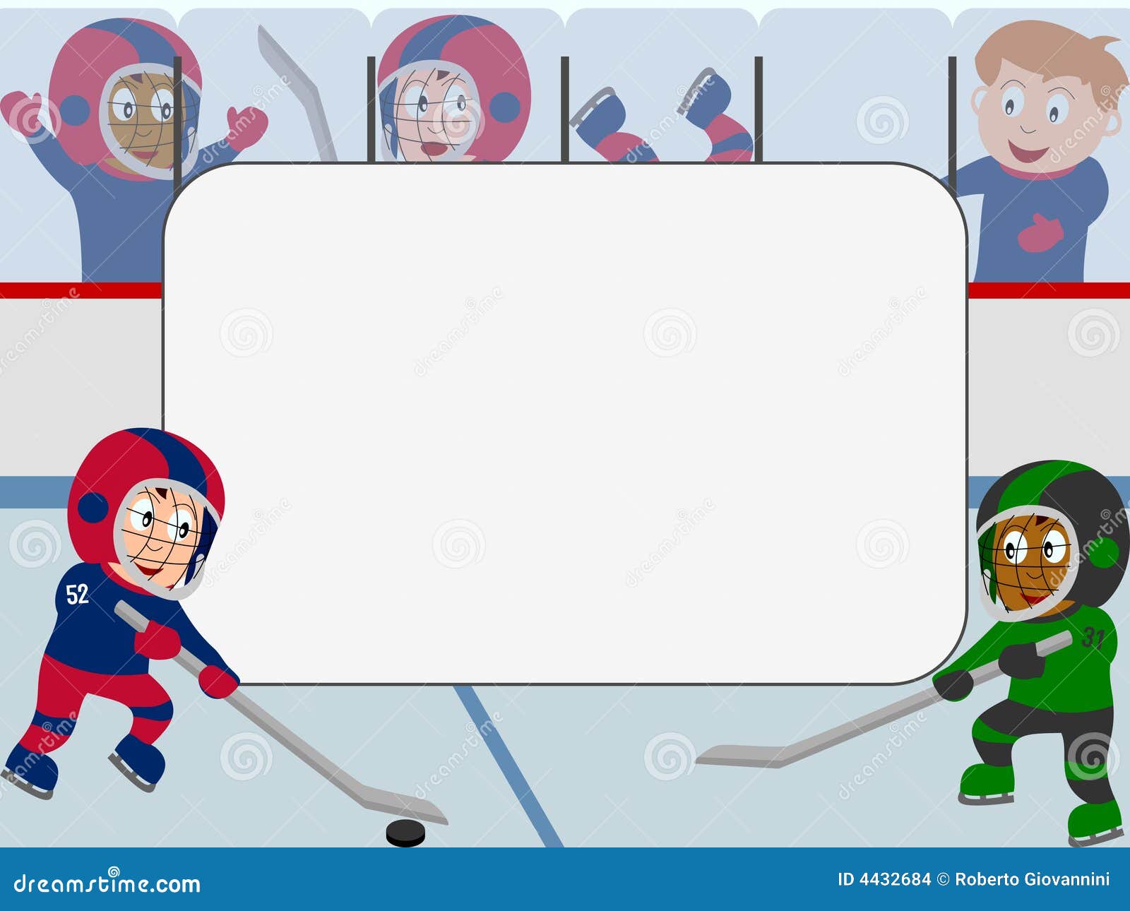photo frame - ice hockey
