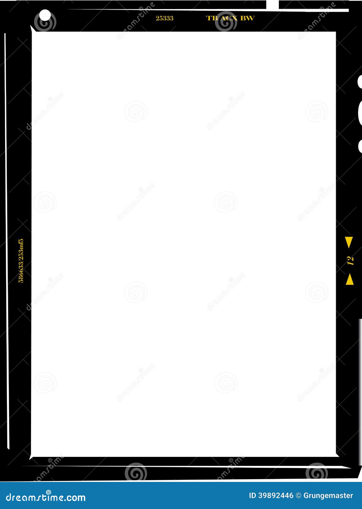 Photo frame,sheet film stock vector. Illustration of transparent 39892446