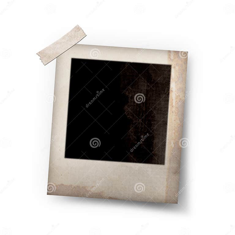 Photo frame stick on white stock photo. Image of camera 26441094