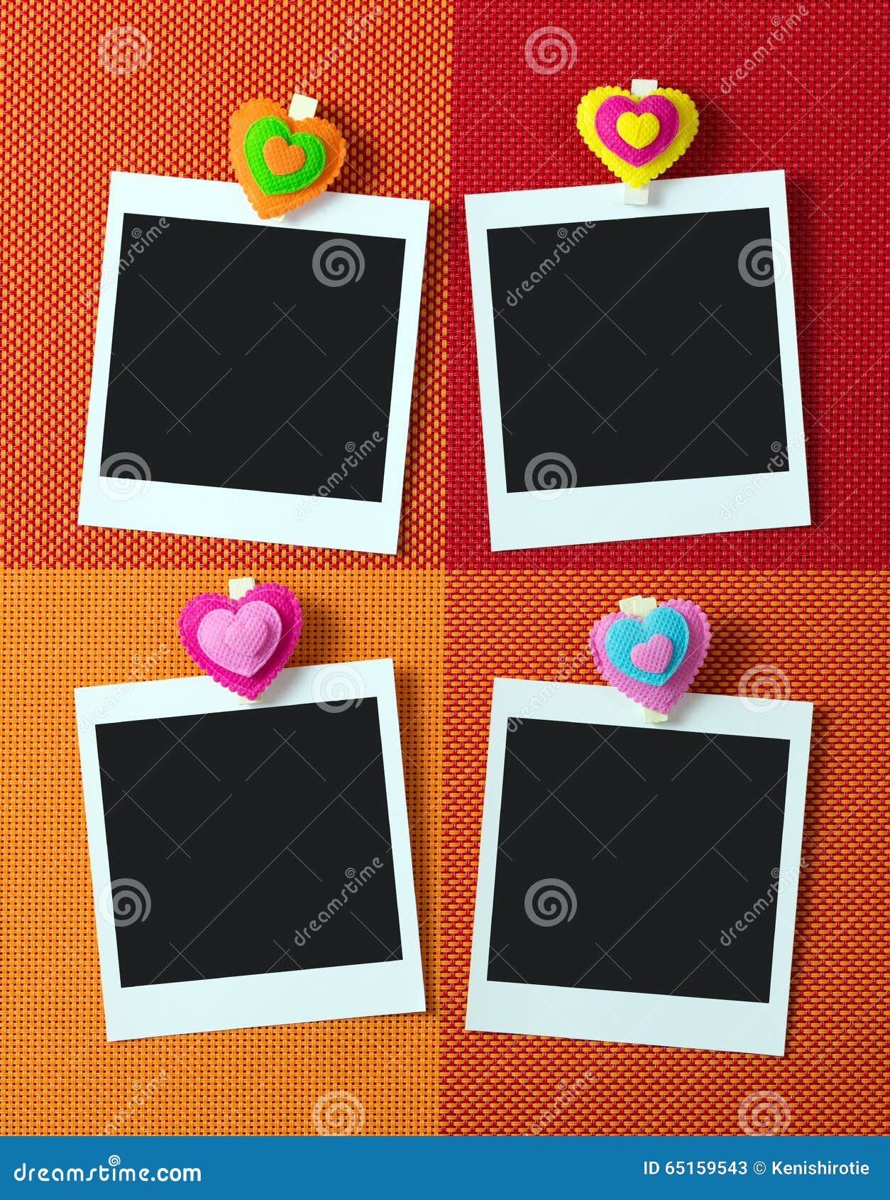 Photo Frames with Heart Shape Peg Stock Image Image of frames
