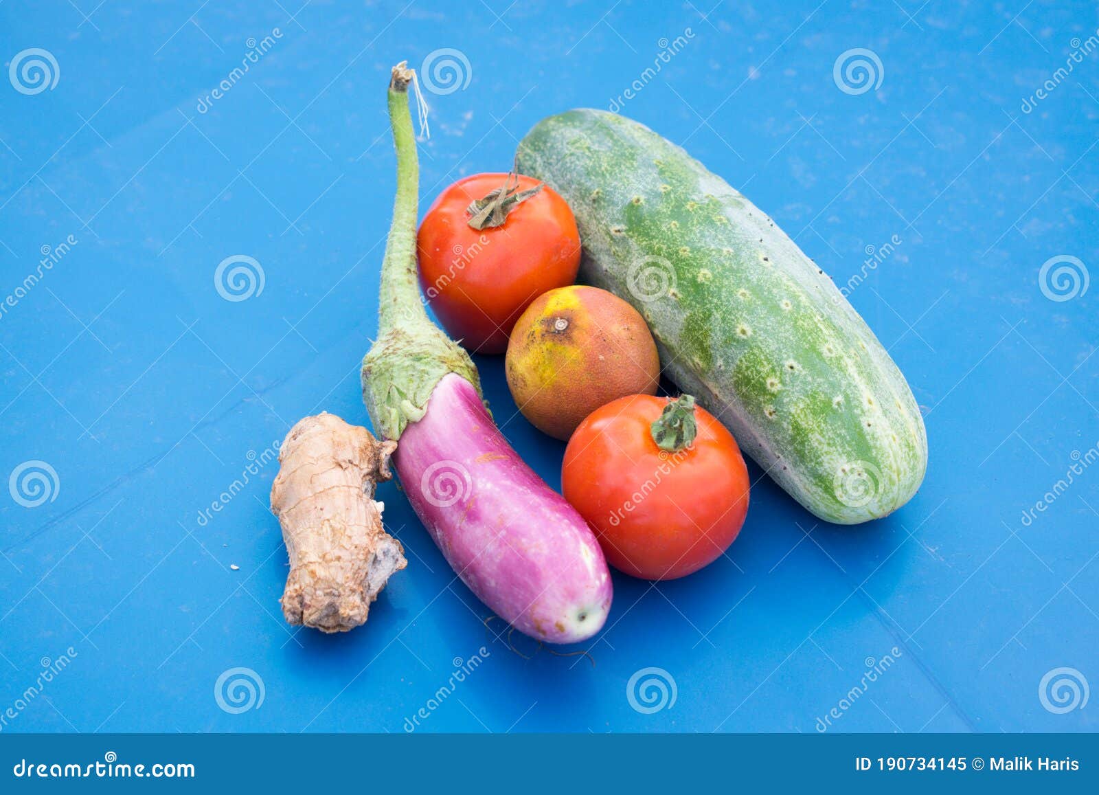 Photo about Fresh Vegetables. Top View of Organic Fresh Vegetables