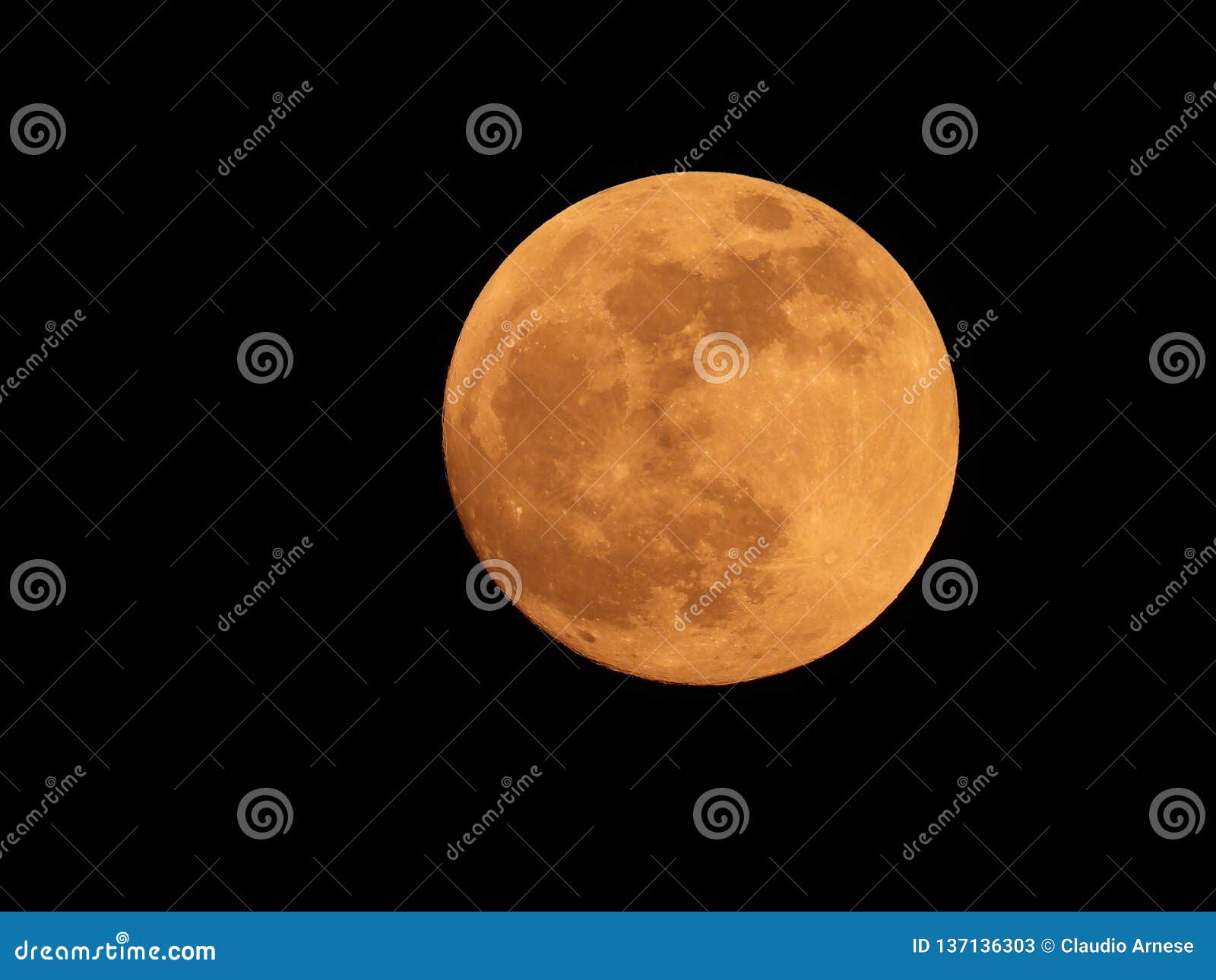 Photo of Full Moon from the Italian Sky Stock Image - Image of atronomy ...