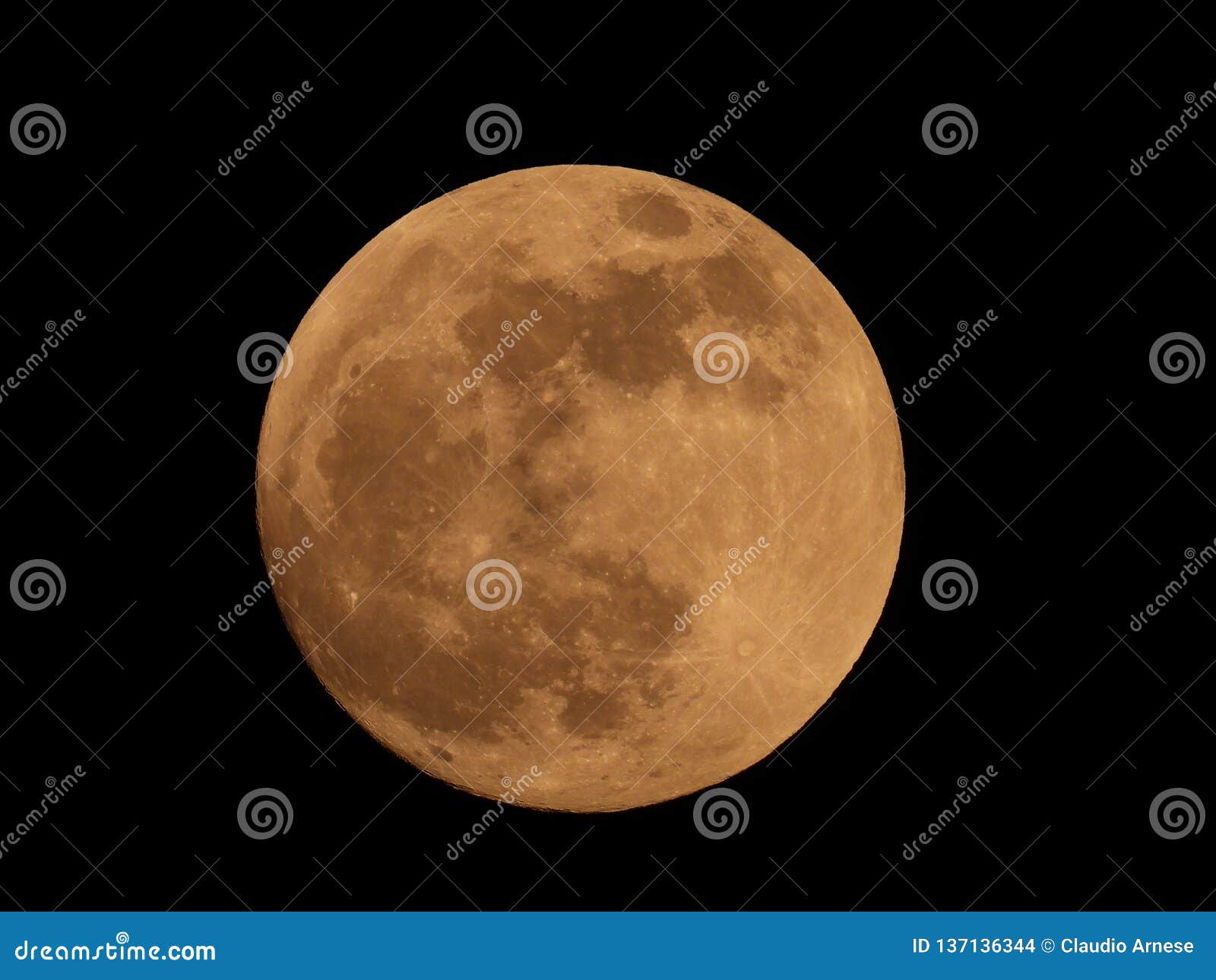 Photo of Full Moon from the Italian Sky Stock Photo - Image of planet ...