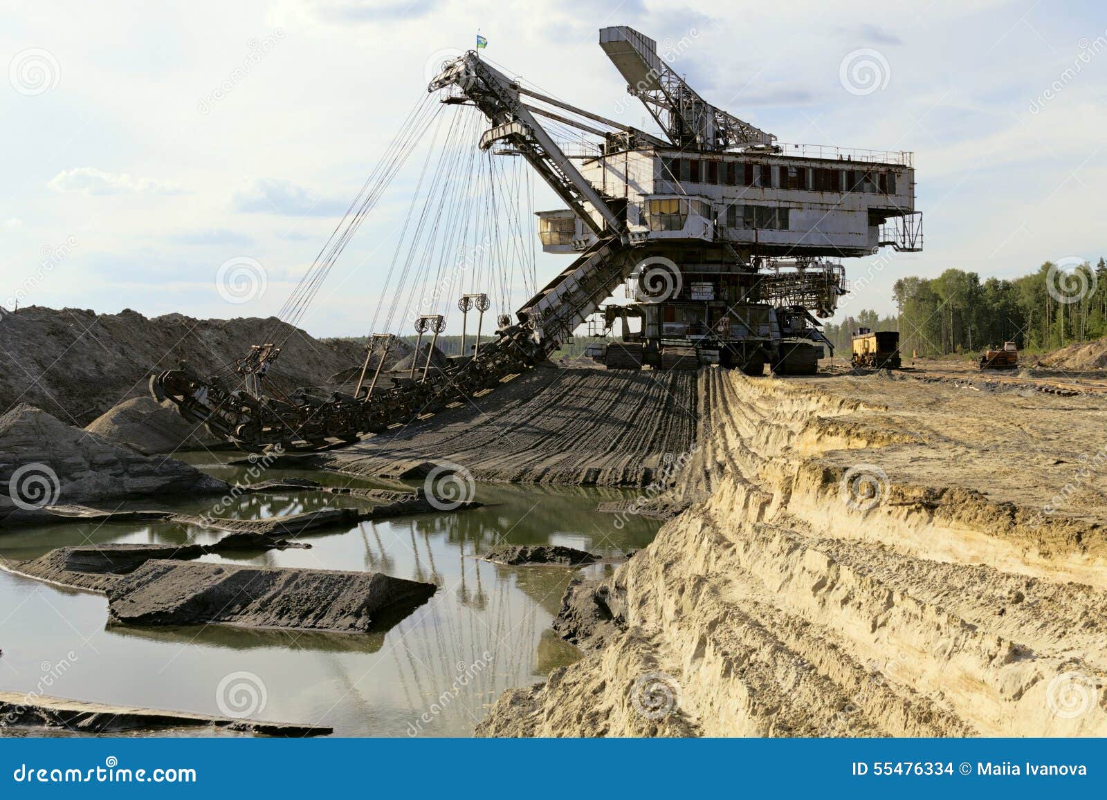 Photo of a Giant Quarry Excavator Stock Photo Image of industrial
