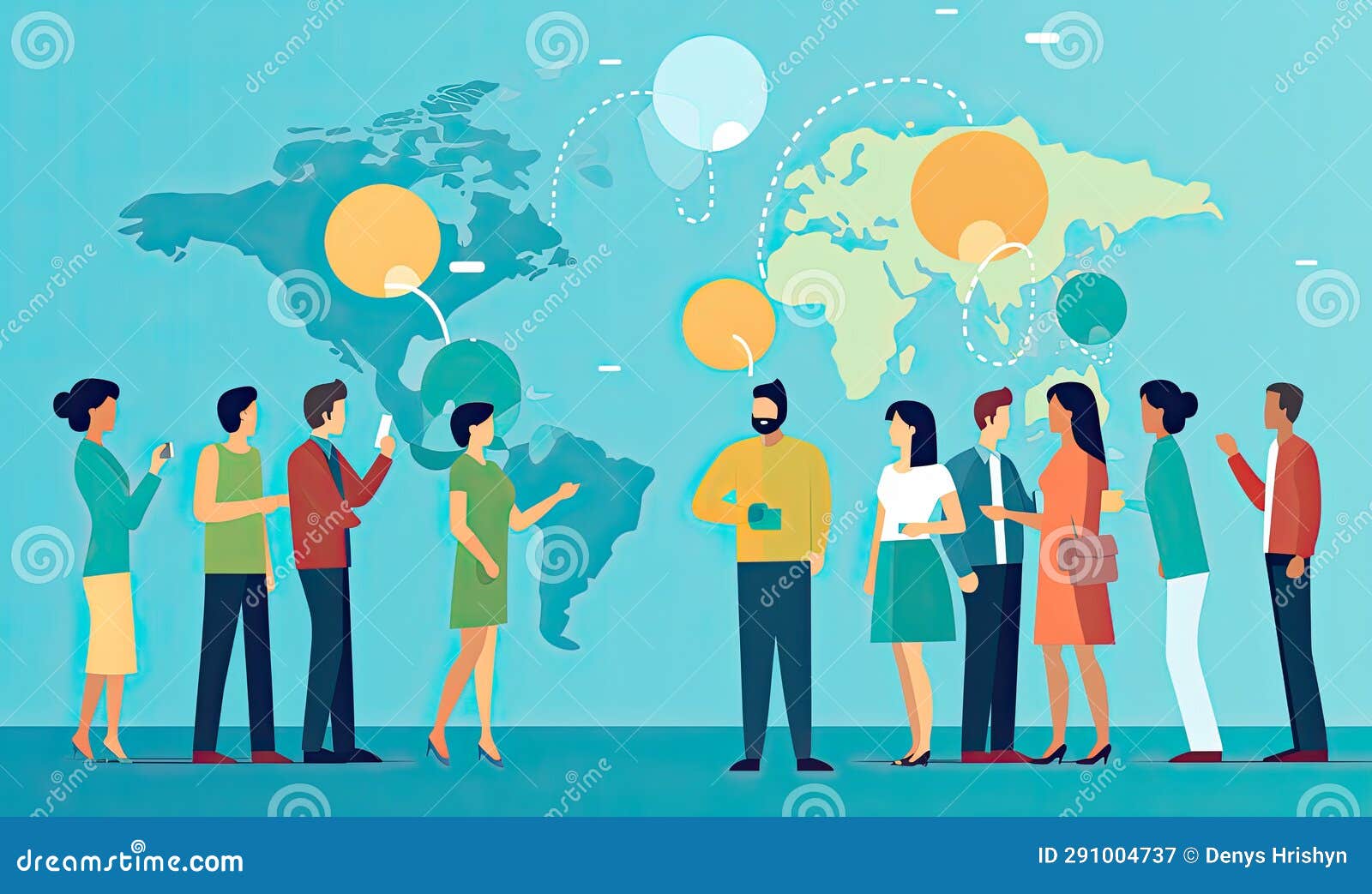 Photo of a Group of People Discussing and Planning on a World Map Stock