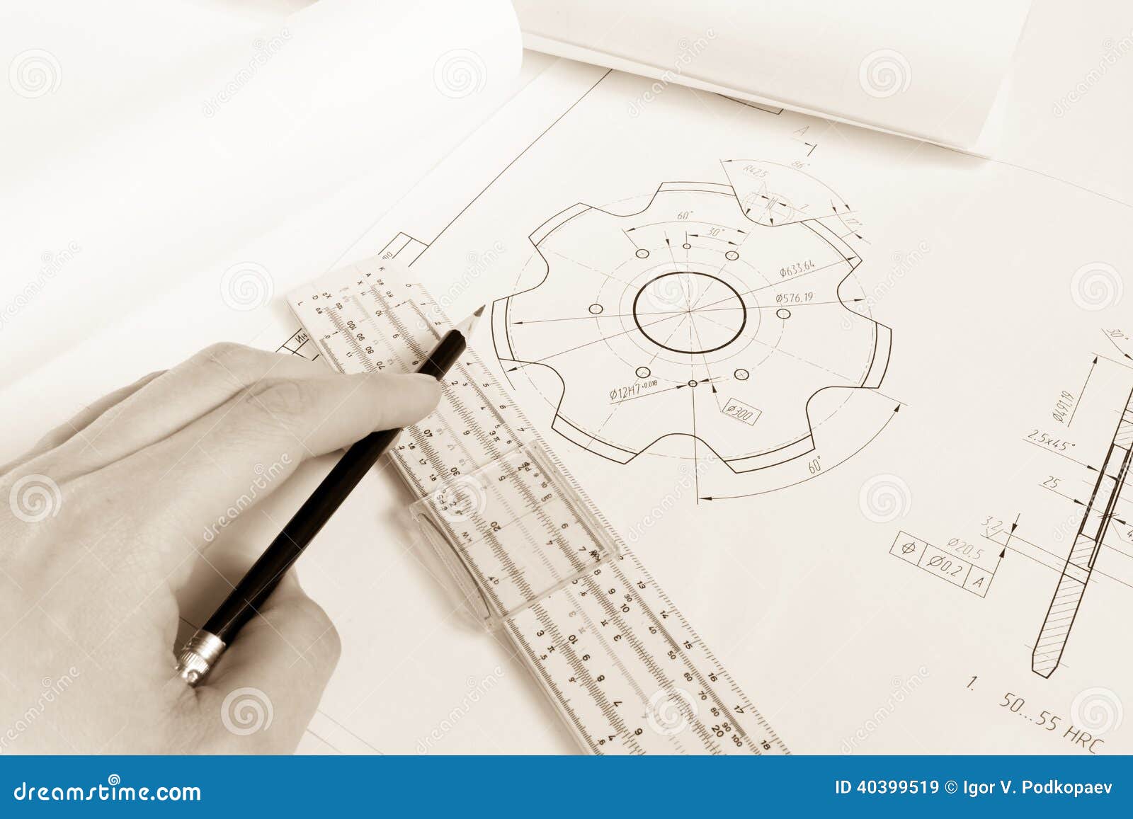 Photo Hands Design Engineer Stock Image Image of paper, size 40399519