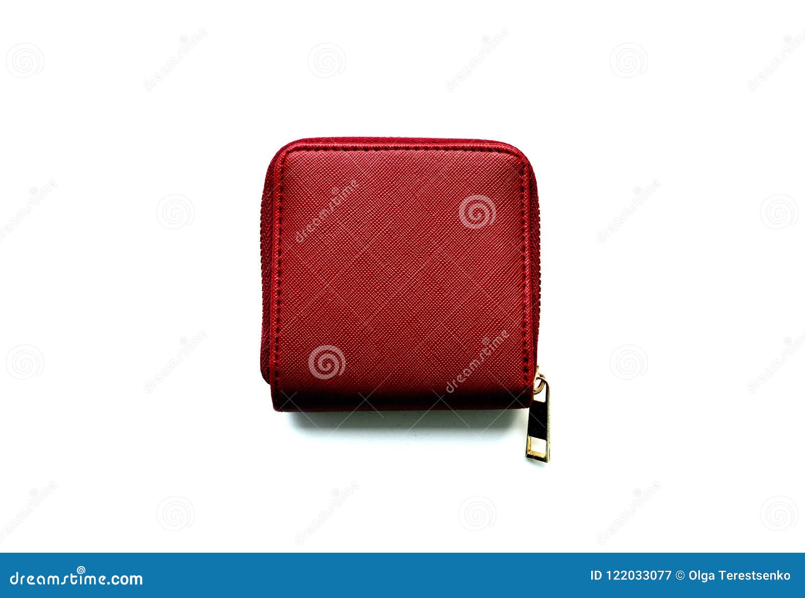 An Isolated Wallet On White Background Stock Image - Image of white ...