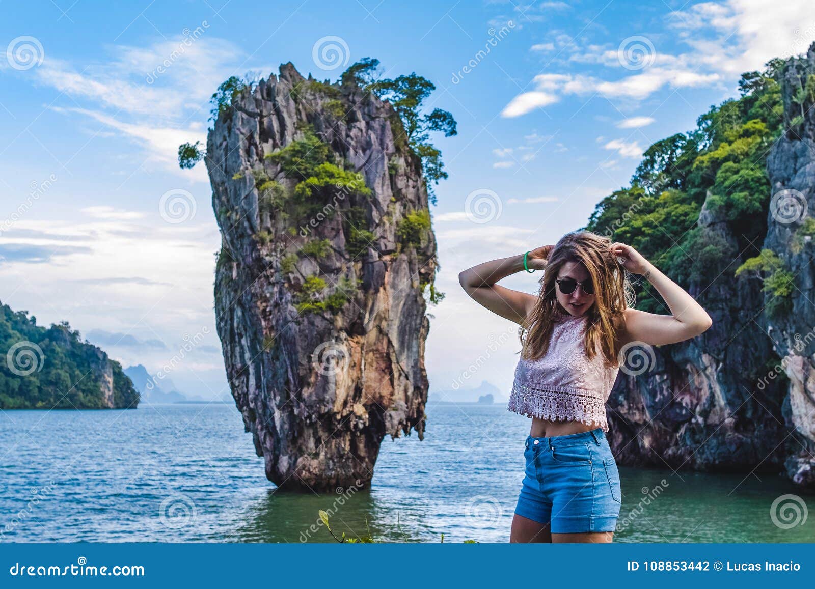 James Bond Island in Phang Nga Bay, Thailand Stock Photo - Image of ...