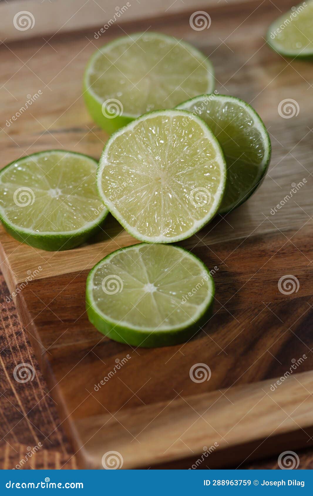 Cut Up Lime on the Cutting Board Stock Image Image of dish, dessert