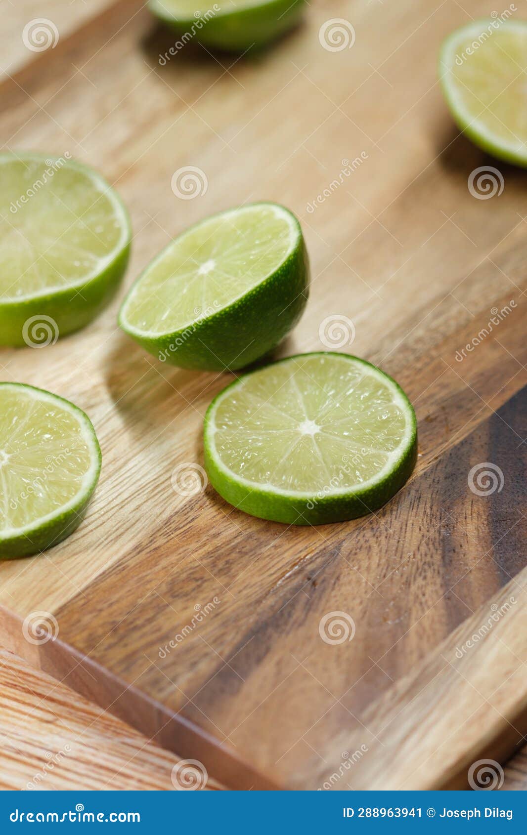 Cut Up Lime on the Cutting Board Stock Image Image of cutting