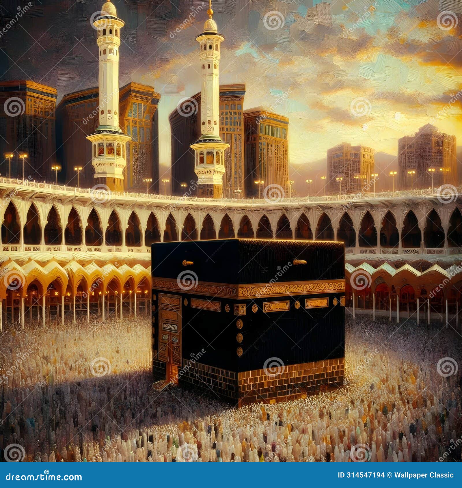 photo mekkah kabah hajj muslims eid aladha ai generator
