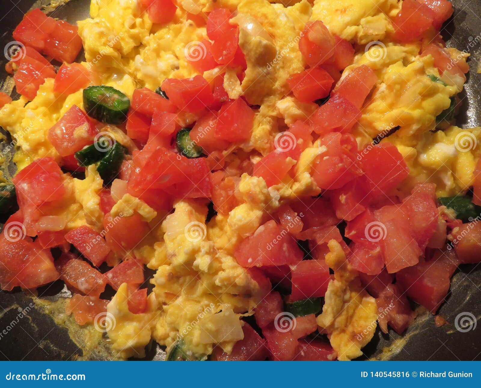Mexican Style Eggs for Breakfast Stock Photo - Image of tomato, food