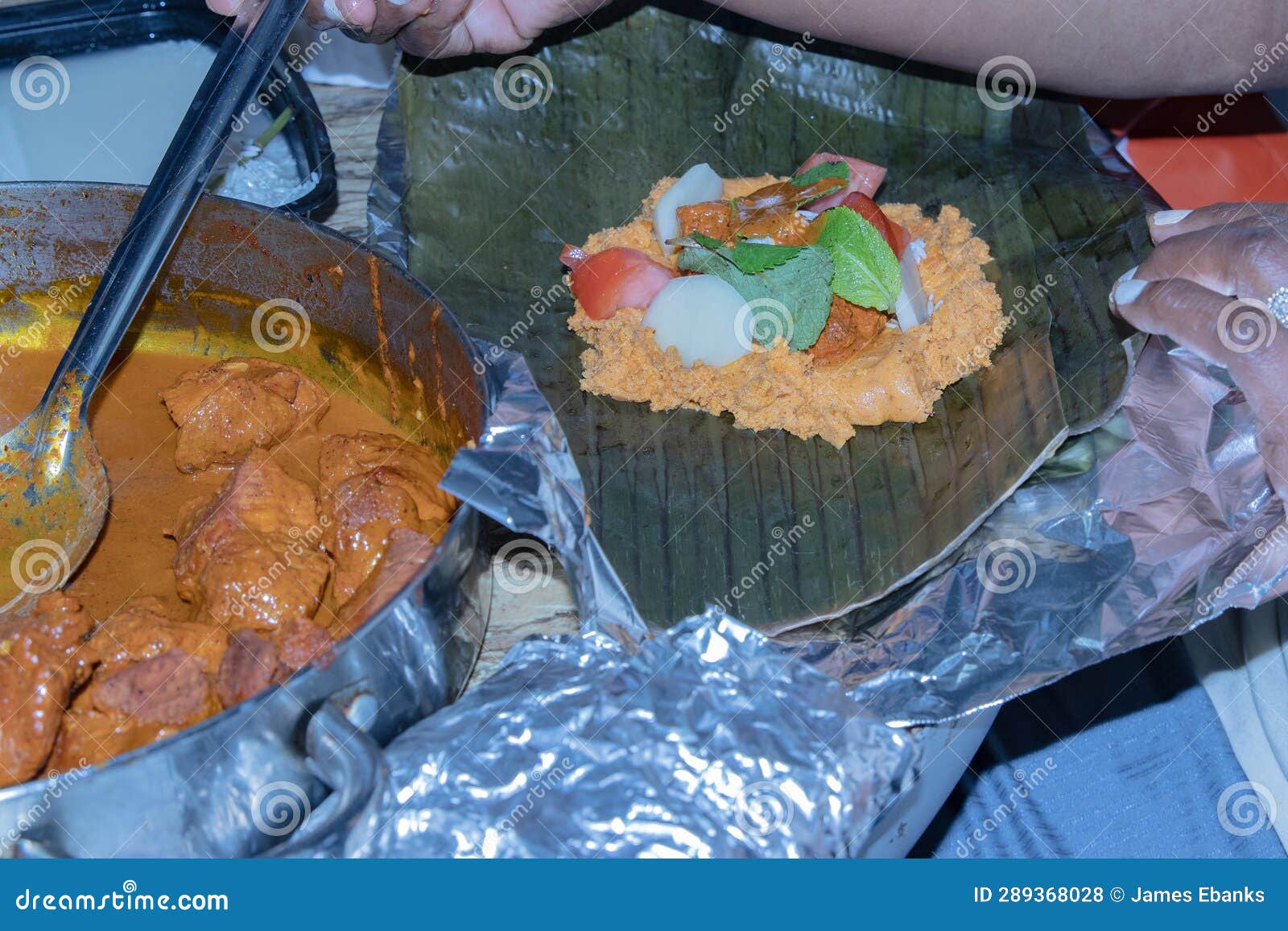photo of nicaragua tamales being prepared
