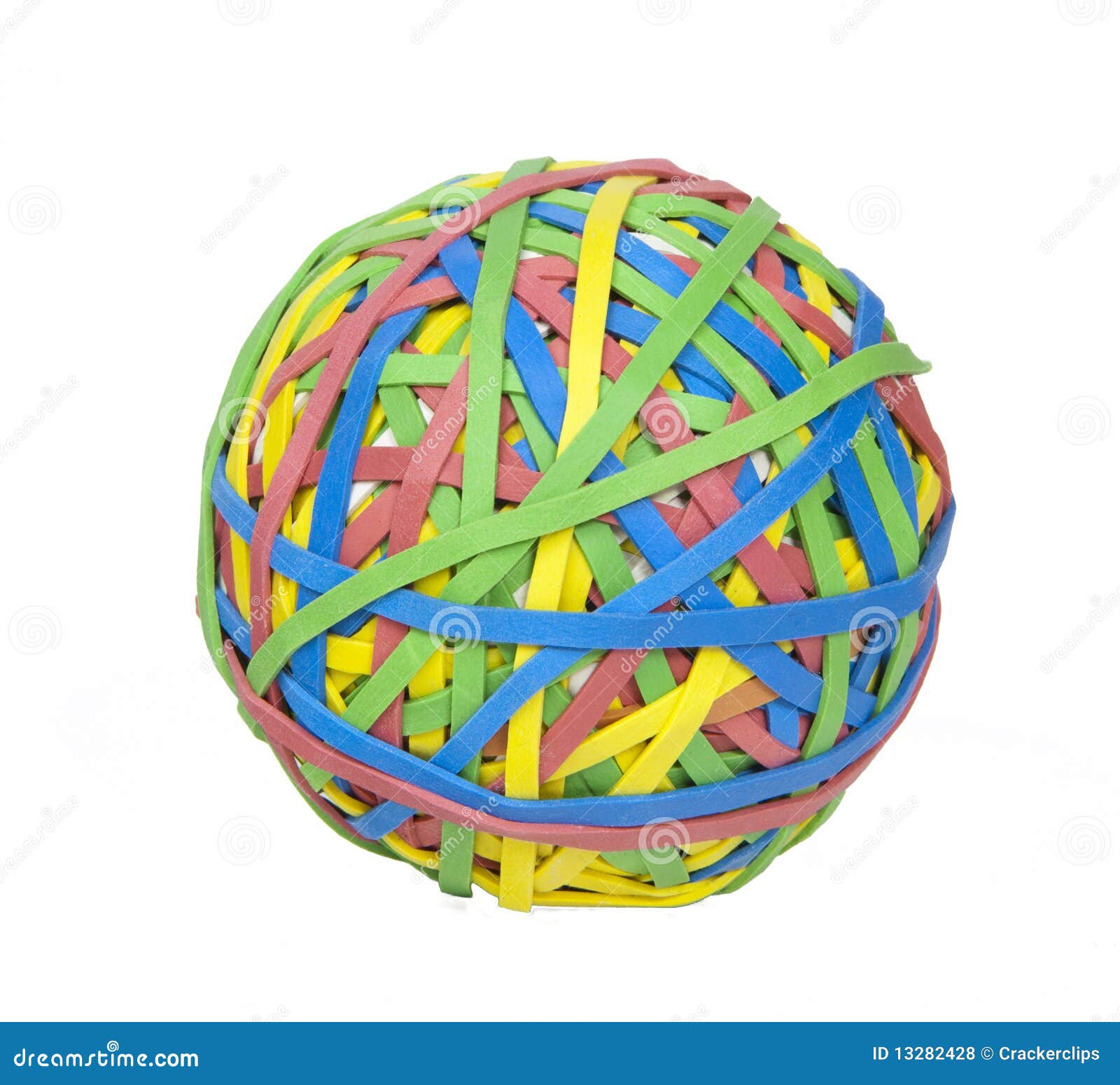 Photo Object Ball of Rubber Bands Stock Photo Image of office