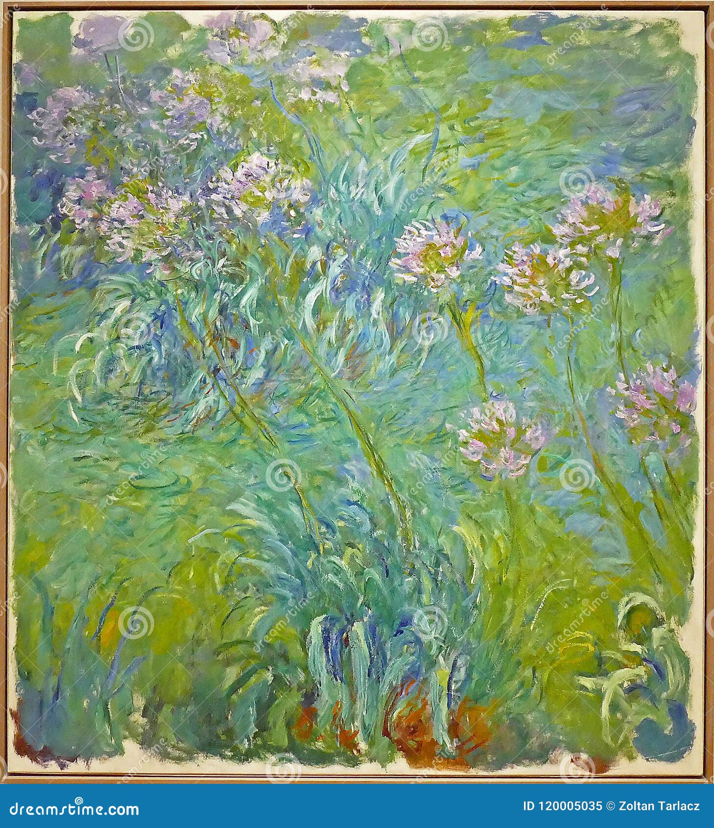 Photo of Original Painting `Water Lilies` by Claude Monet Editorial Image Image of impression, painting: 120005035