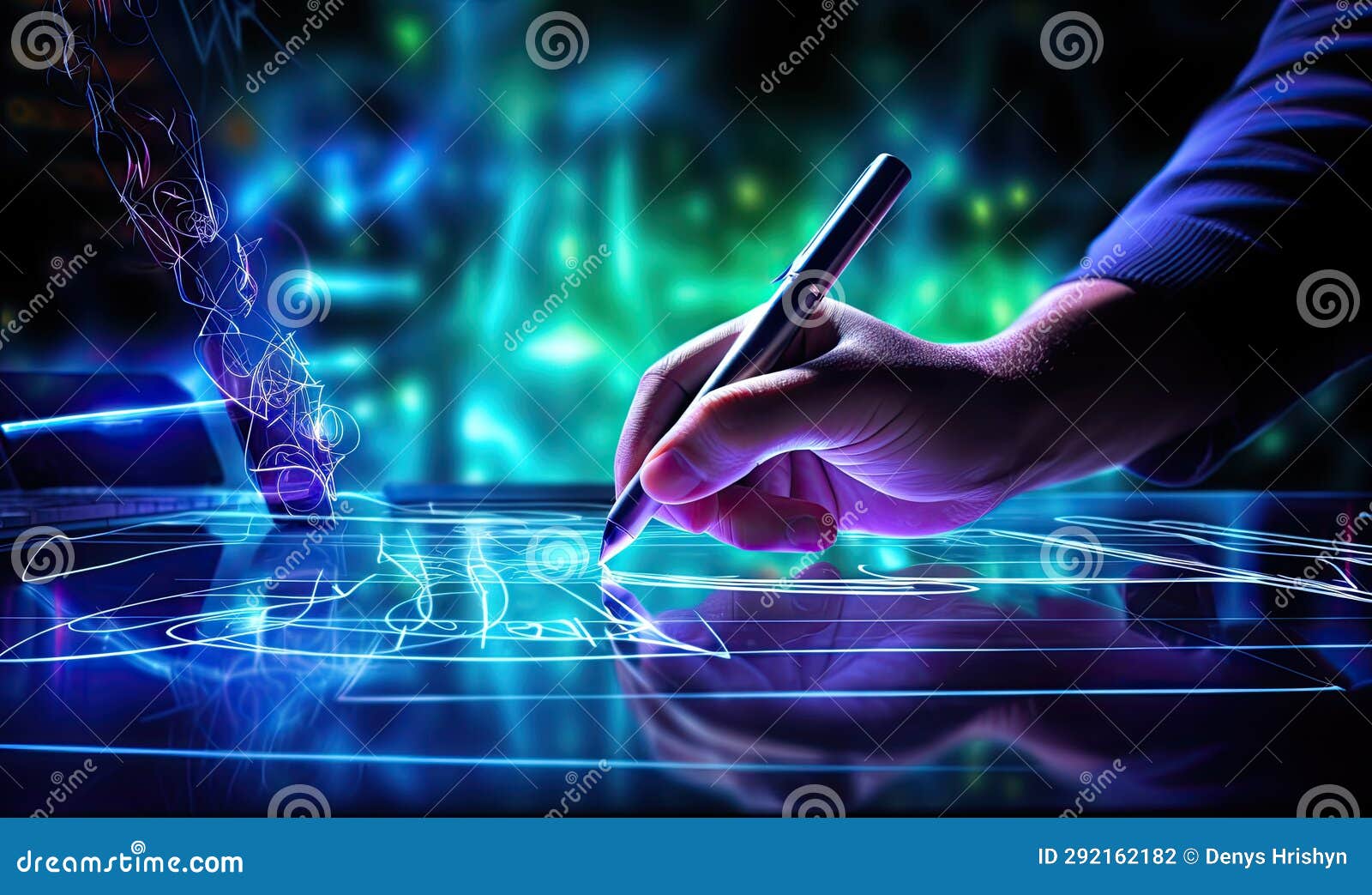 Photo Of A Person Writing On Paper With Pen Stock Illustration photo-of-a-person-writing-on-paper-with-pen-stock-illustration