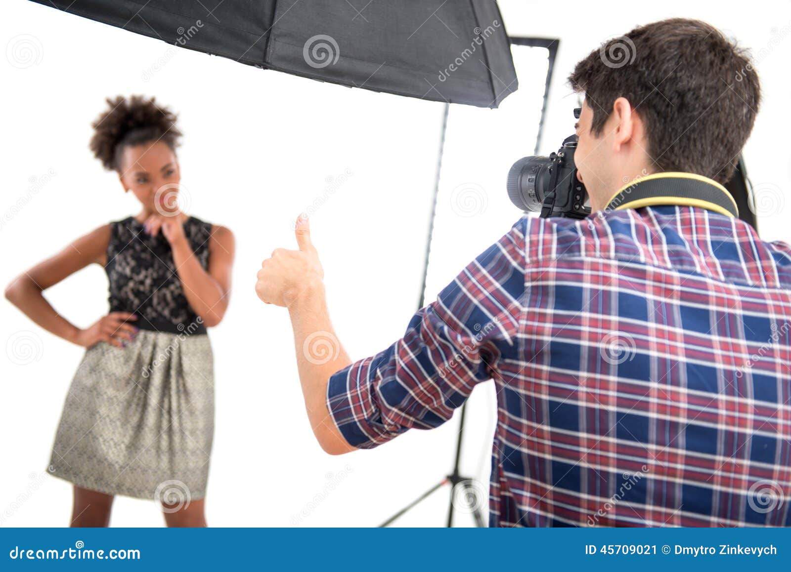 photo session of the great model