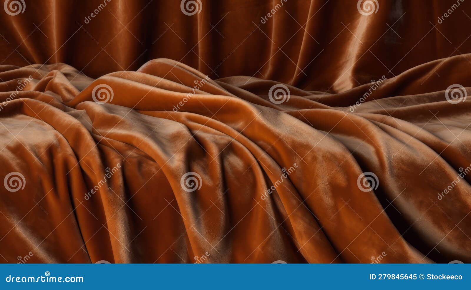rich velvet background of orange fabric in unreal engine 5 style