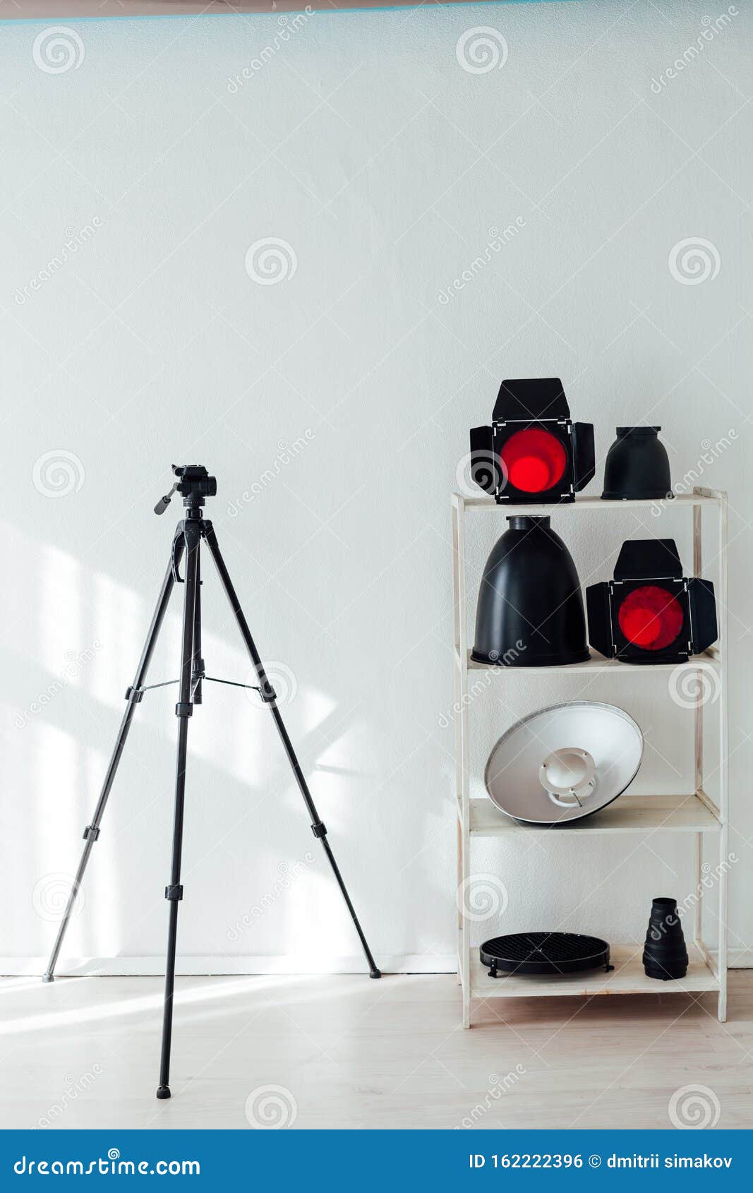 Photo Studio Equipment Flash Accessories Photographer Light Stock Photo