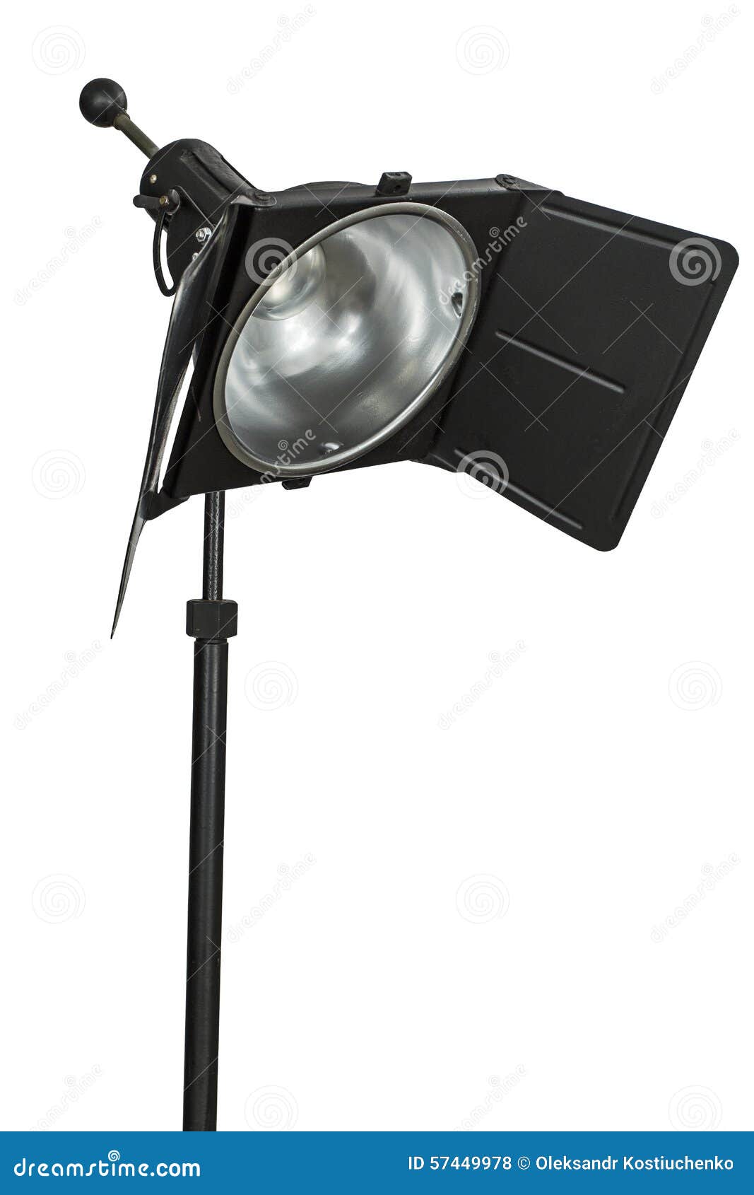 Photo Studio Lighting Equipment, Isolated on White Background Stock