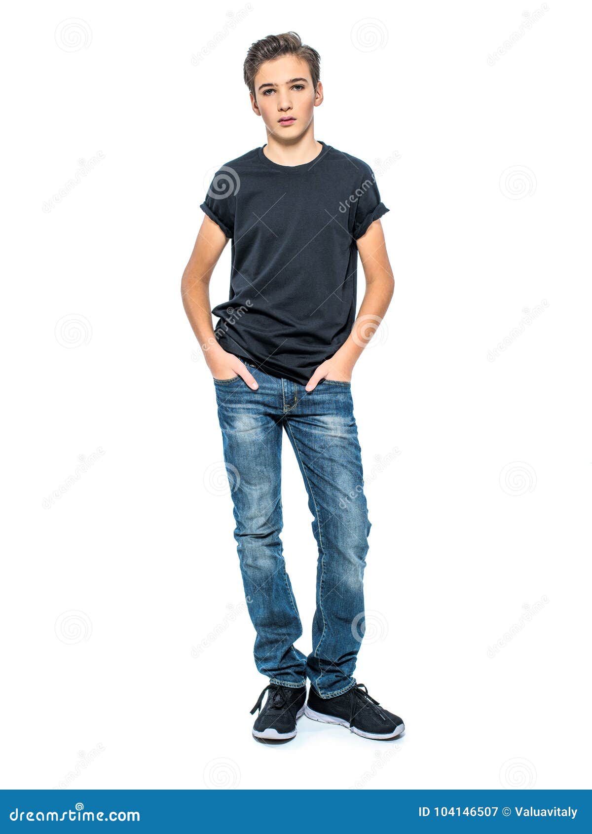 Photo of Teenage Handsome Guy Posing at Studio Stock Image - Image of ...