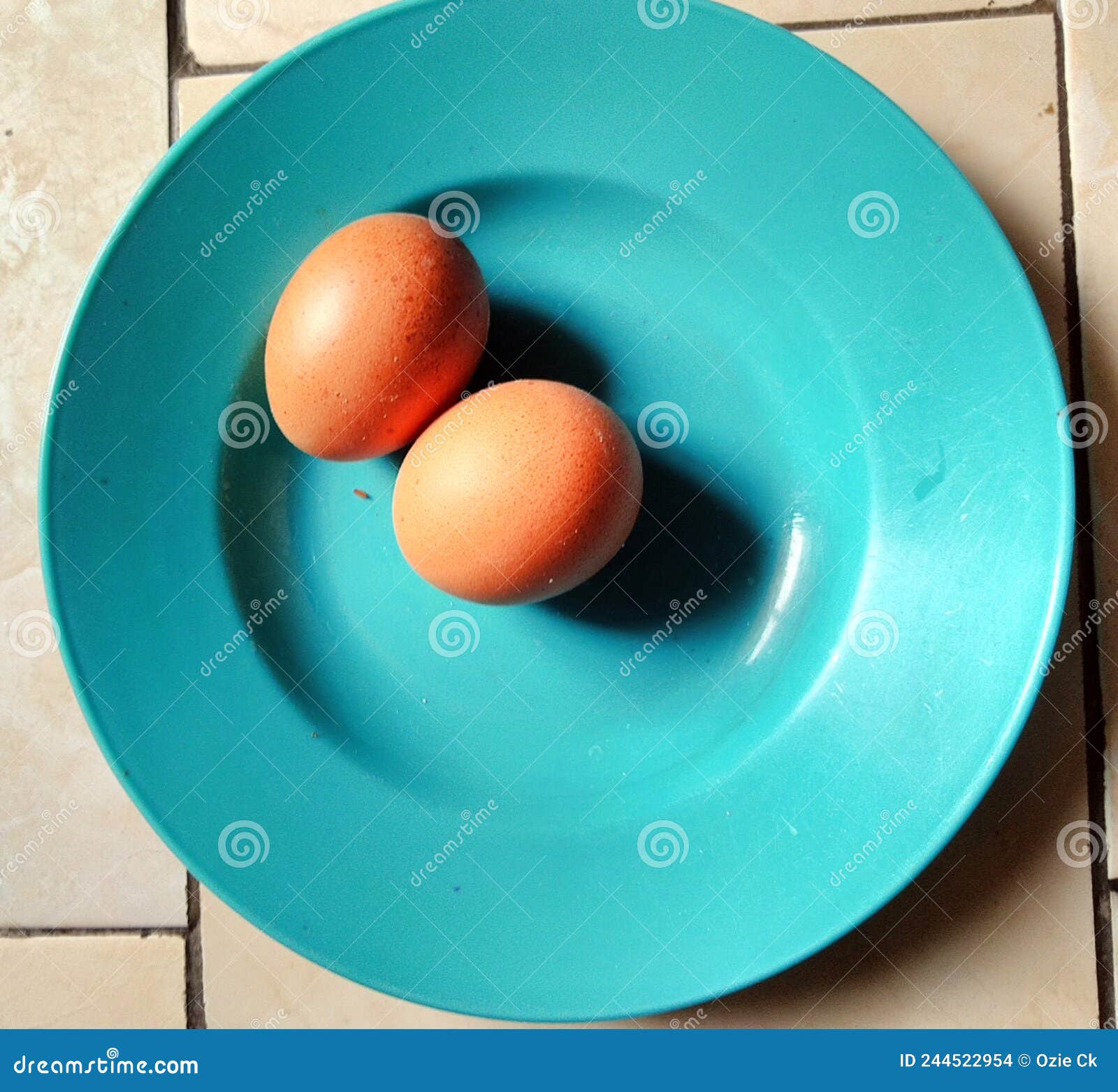 Photo of Two Eggs Suitable for Additional Protein Breakfast Menu Stock