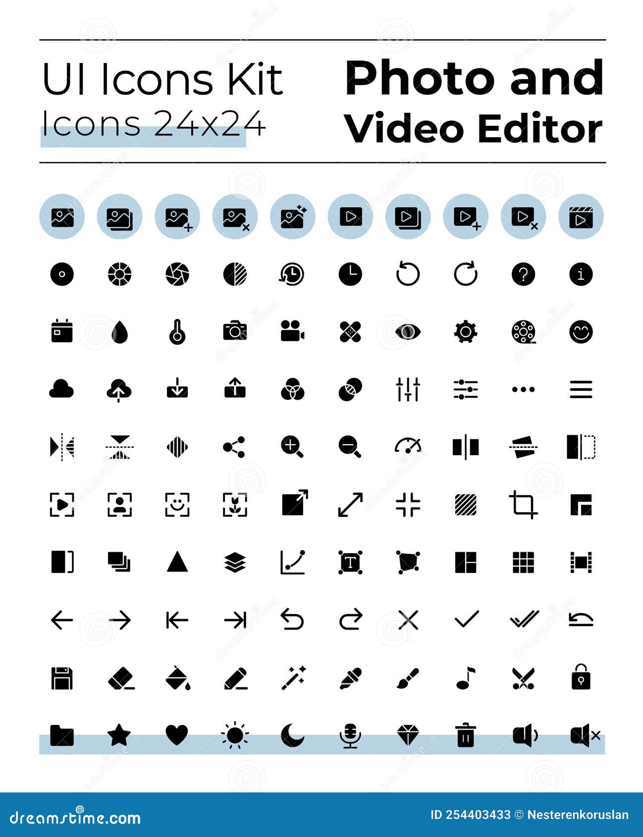 Video editor - Free interface icons