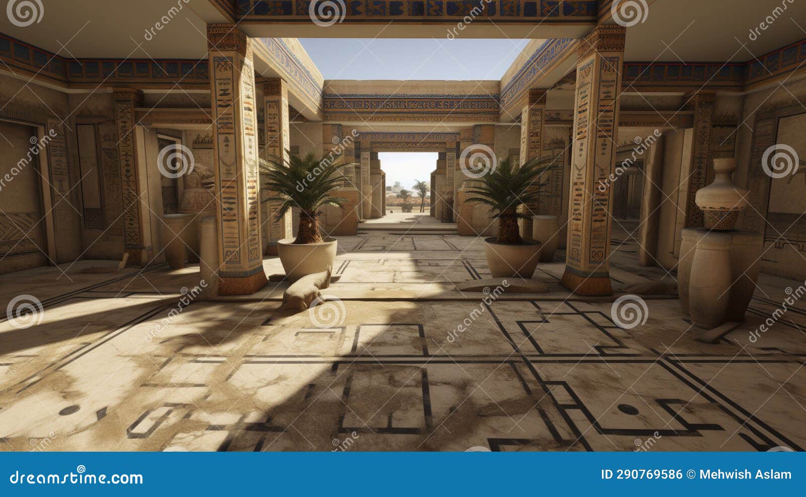 A Photo of Virtual Reality Cultural Heritage Preservation Stock