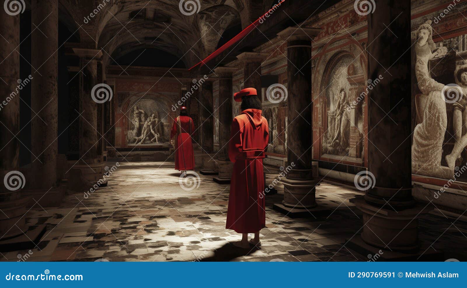 A Photo of Virtual Reality Cultural Heritage Preservation Stock