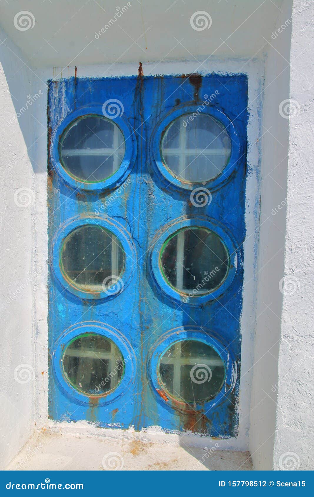 Unusual Window of an Old Lighthouse Stock Photo - Image of sailing .