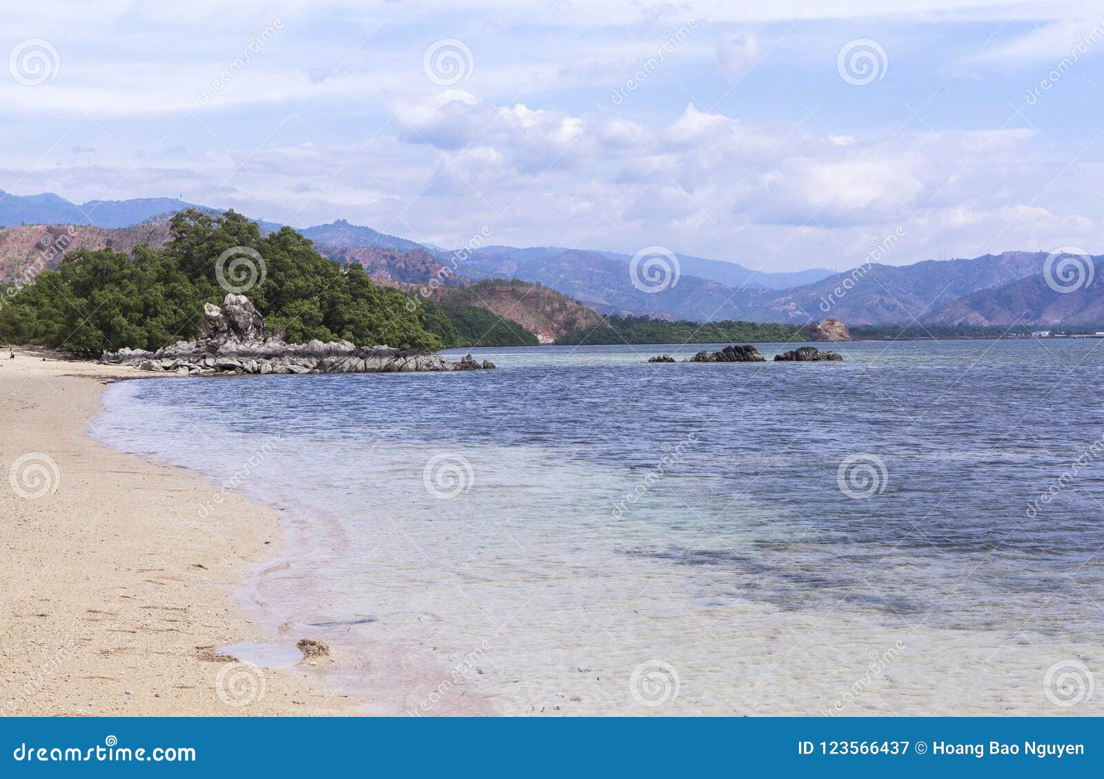 the beautiful beach in timor leste